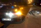 Otomobil ile motosiklet çarpıştı: 1 yaralı