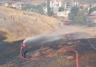 Gölbaşı’nda otluk yangınında 50 dönümlük alan zarar gördü