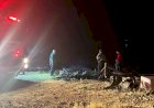 Odunluk yangını hayvan ağılına ulaşmadan söndürüldü