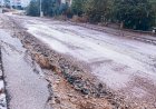 Gölbaşı’nda sel suları karayolunda hasara neden oldu