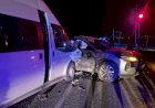 Adıyaman’da otomobil ile minibüs çarpıştı: 12 yaralı