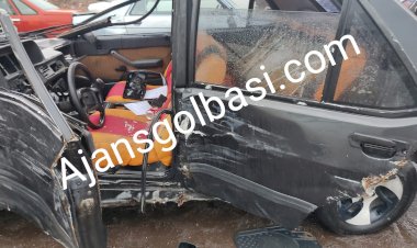 Takla atan otomobilin sürücüsü yaralandı