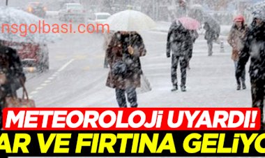 Meteorolojiden yoğun kar yağışı ve fırtına uyarısı
