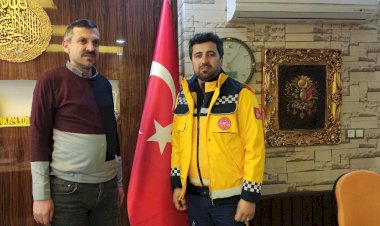 Fedakar Paramedik'ten Başkan Toydaş'a nezaket ziyareti