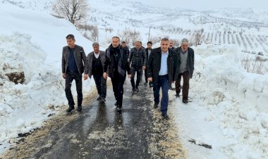 İl Genel Meclisi Başkanı Mehmet Can Erdoğan Karla Mücadele Çalışmalarını Değerlendirdi .