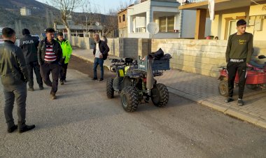 Devrilen ATV'nin altında kalan sürücü ağır yaralandı