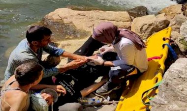 Hayvan otlatırken, 150 metre uçurumdan aşağı yuvarlandı