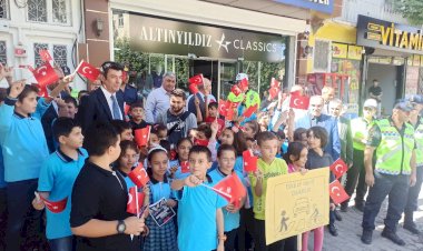 Gölbaşında trafikte yaya önceliği farkındalığı düzenlendi