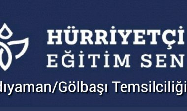 Hürriyetçi Eğitim Sen bir günlük iş bırakma eylemi yaptı.