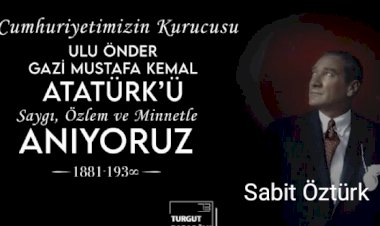 Sabit Öztürk'ün 10 Kasım mesajı