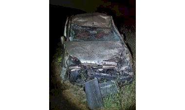 Hafif ticari araç şarampole yuvarlandı: 1 yaralı