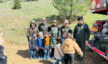 Gölbaşında fidanlar toprakla buluştu