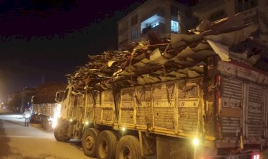 Düzensiz hurda taşıyan tırlara ceza yazıldı