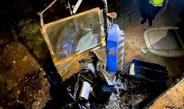 Malatya’da Traktör ile tır çarpıştı, 1 yaralı