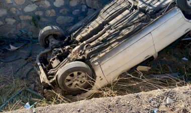 Otomobil su kanalına düştü: 1 yaralı