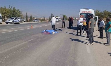 Tırın çarptığı kadın hayatını kaybetti