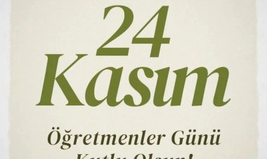 Başkan Yalçınkaya'nın öğretmenler günü mesajı