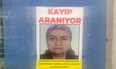 Bir aydır kayıp olan yaşlı kadının bulunması için afişler asıldı ‎