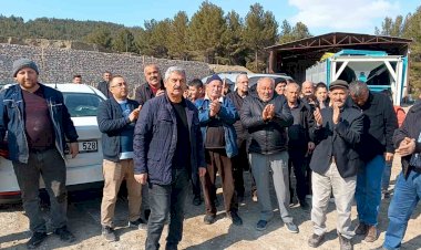 Gölbaşı’nda beton santraline tepki