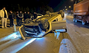 Otomobil takla attı: 2 yaralı