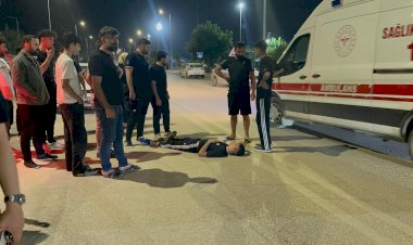 Otomobil ile motosiklet çarpıştı: 1 yaralı