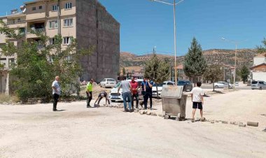 Vatandaşlardan tozlu yol eylemi