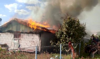 Malatya’da korkutan ev yangını