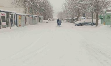 Gölbaşı’nda kar yağışı etkili oldu