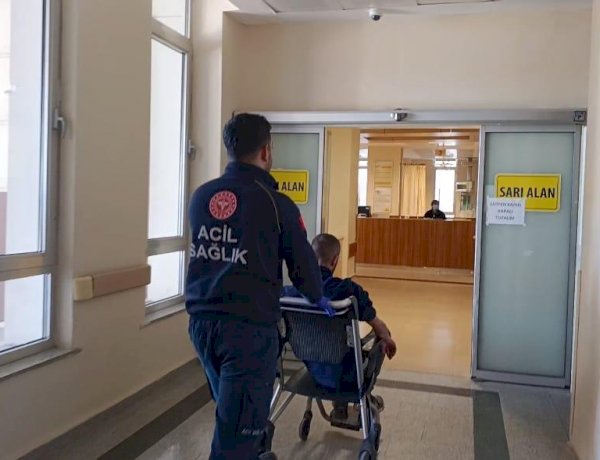 Devrilen motosikletin sürücüsü yaralandı