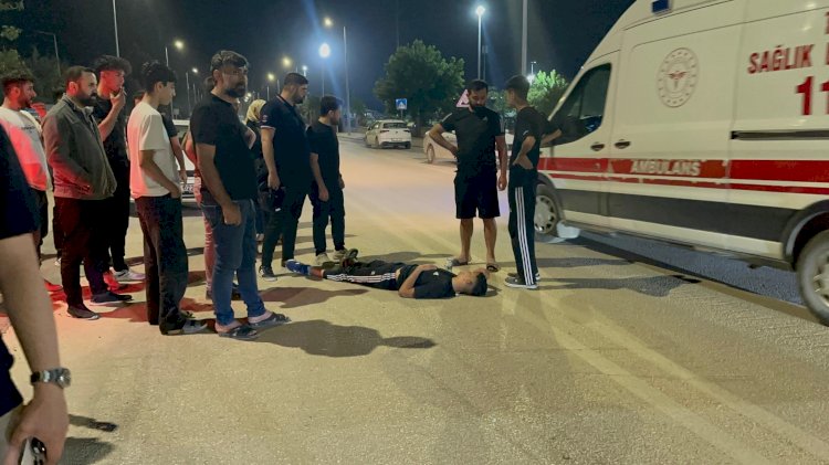 Otomobil ile motosiklet çarpıştı: 1 yaralı