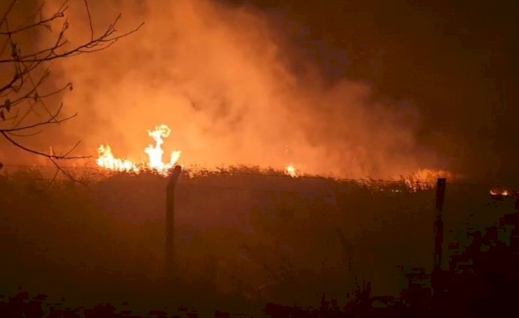 Sülüklü Göl’de kamışlar alev aldı