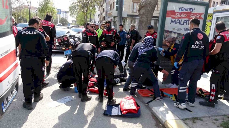 Malatya’da yunus timleri kaza yaptı: 2 polis yaralı