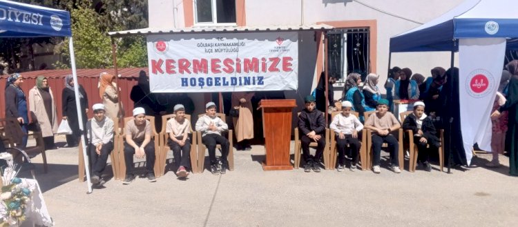 Gölbaşı’nda Hafızlık Öğrencilerine Destek kermesi